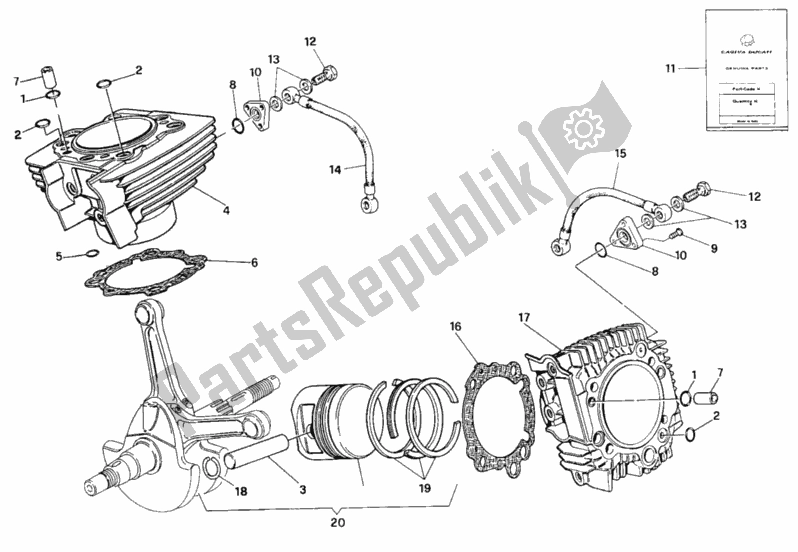 Wszystkie części do Cylinder - T? Ok Ducati Supersport 900 SS 1992